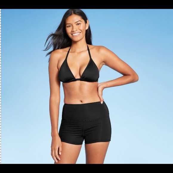 New Kona Sol Black Highwaist Lined 